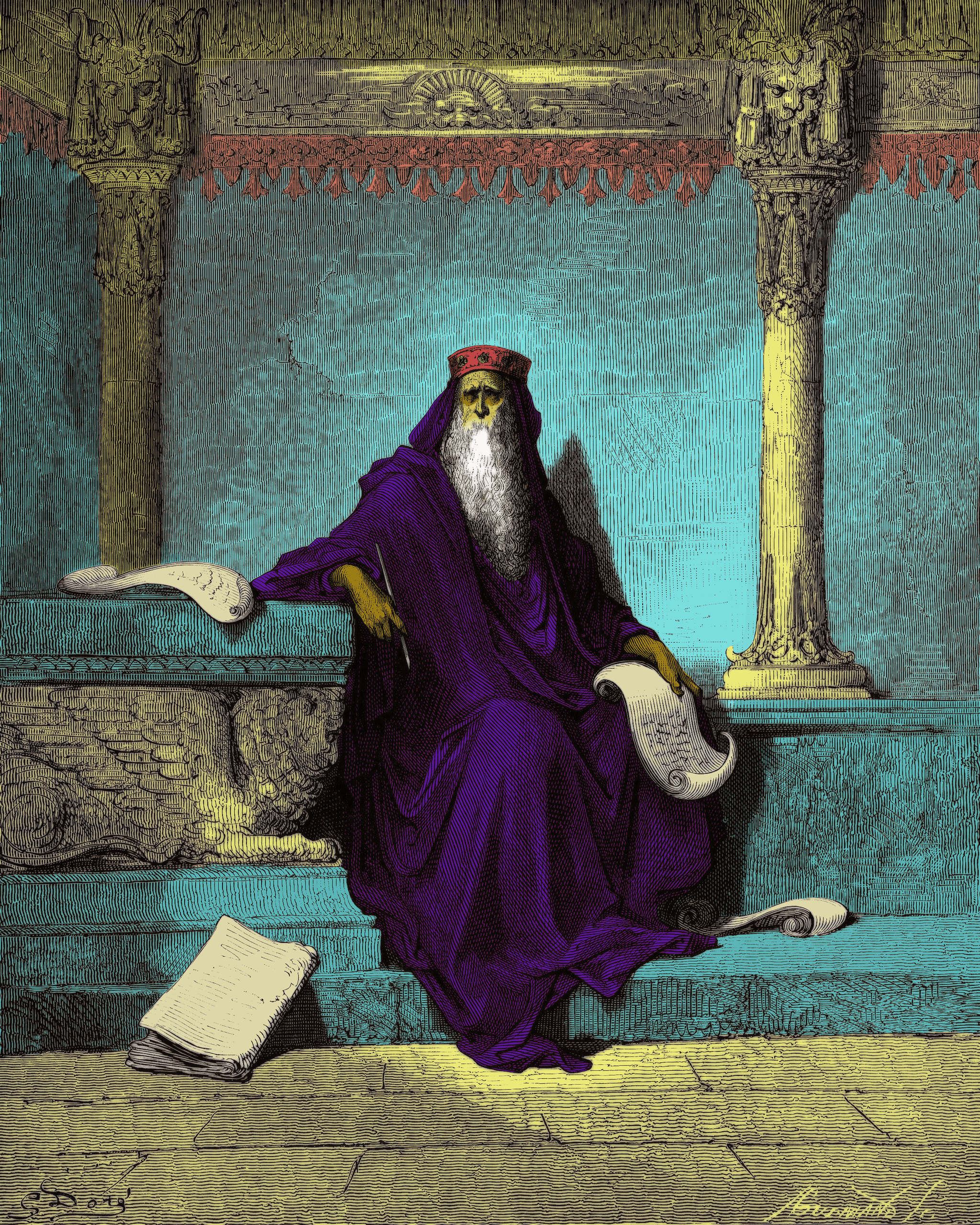 King Solomon in Old Age