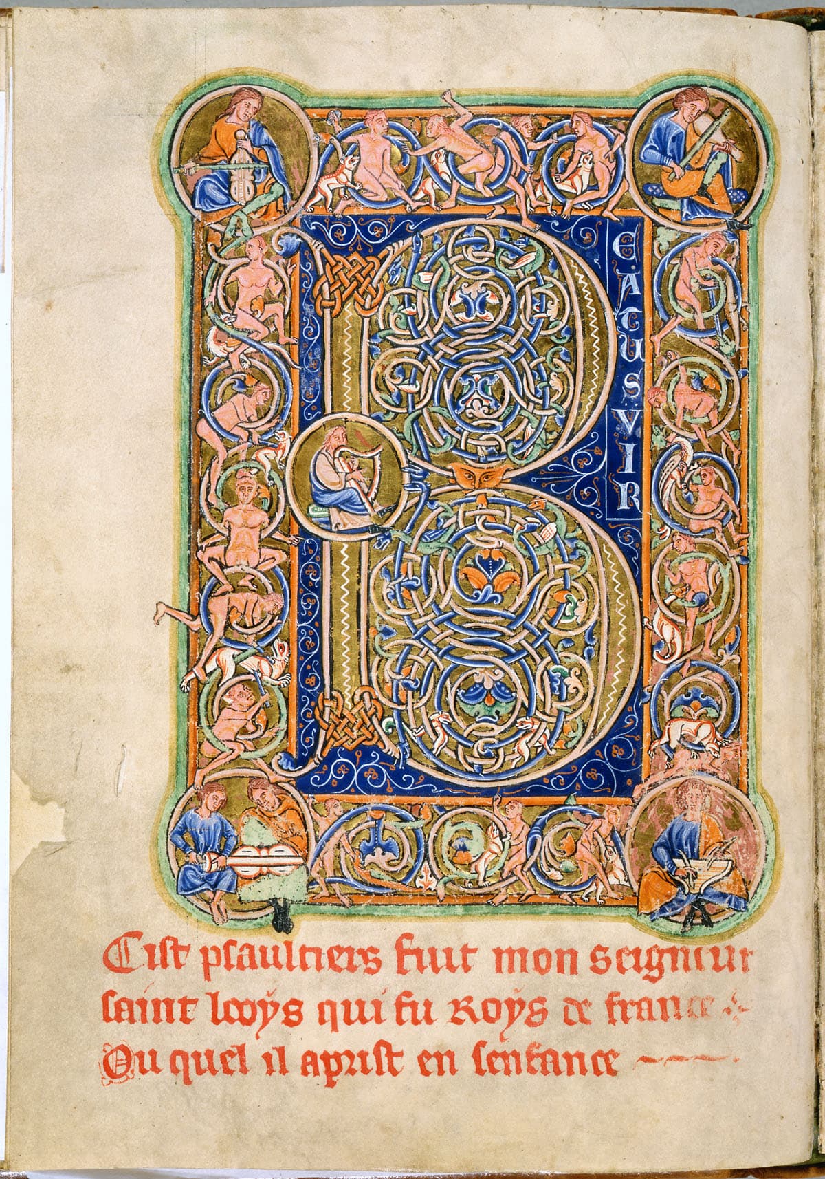 Saint Louis Psalter, fol. 30v