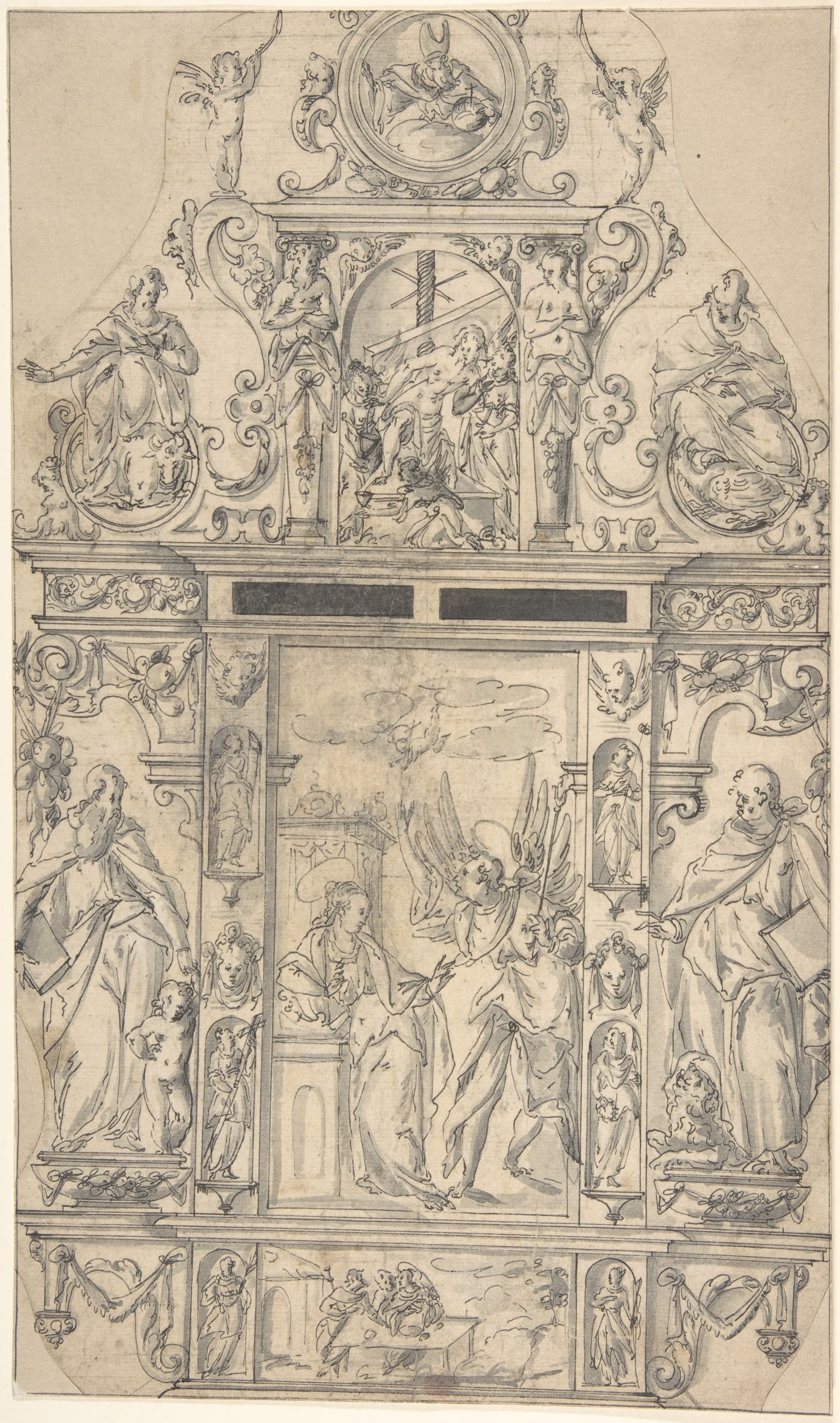 Design for a Tabernacle with the Annunciation
