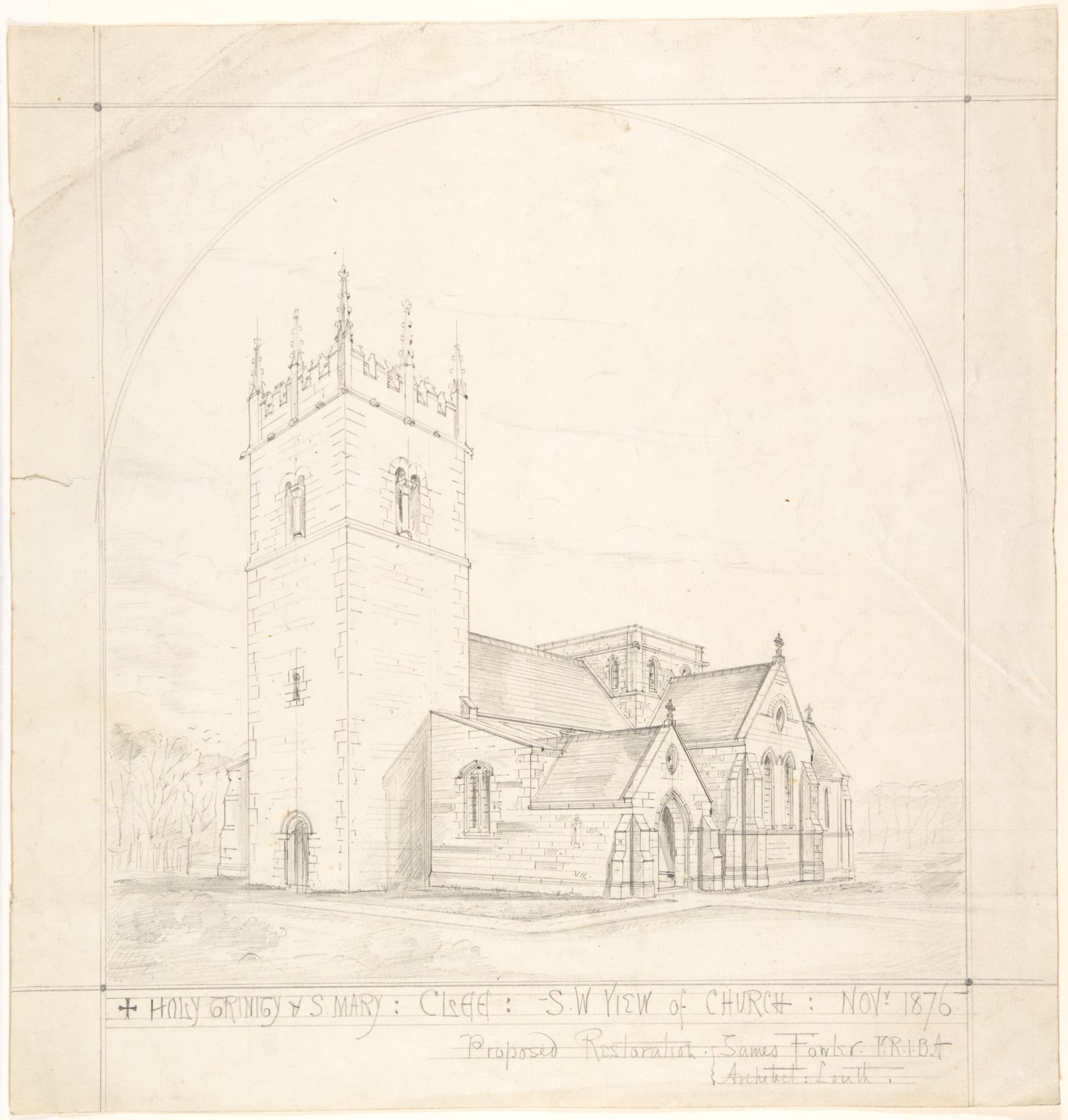 Proposed Restoration of the Church of the Holy Trinity and St. Mary, Old Clee, Lincolnshire