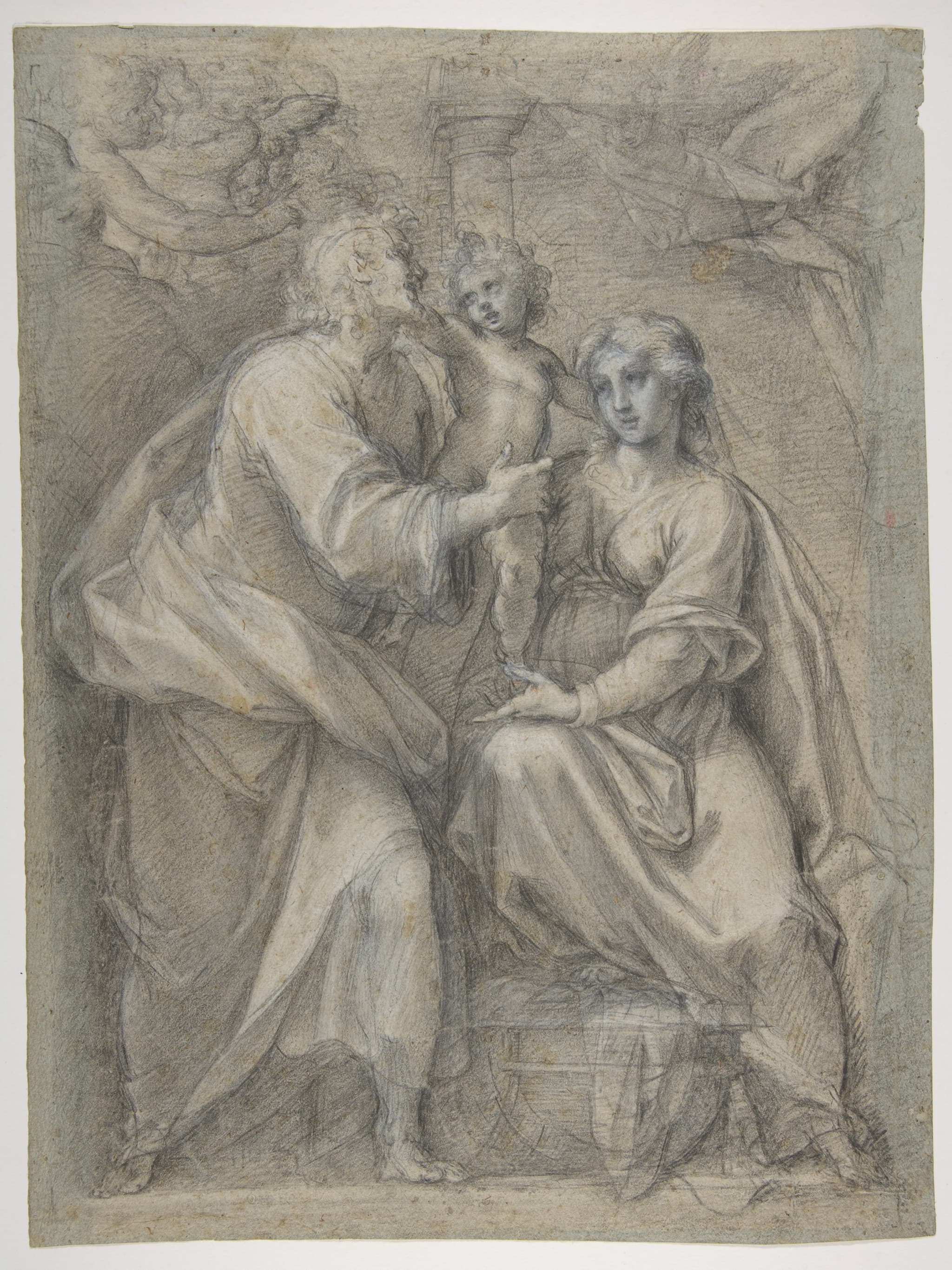 The Holy Family with Angels