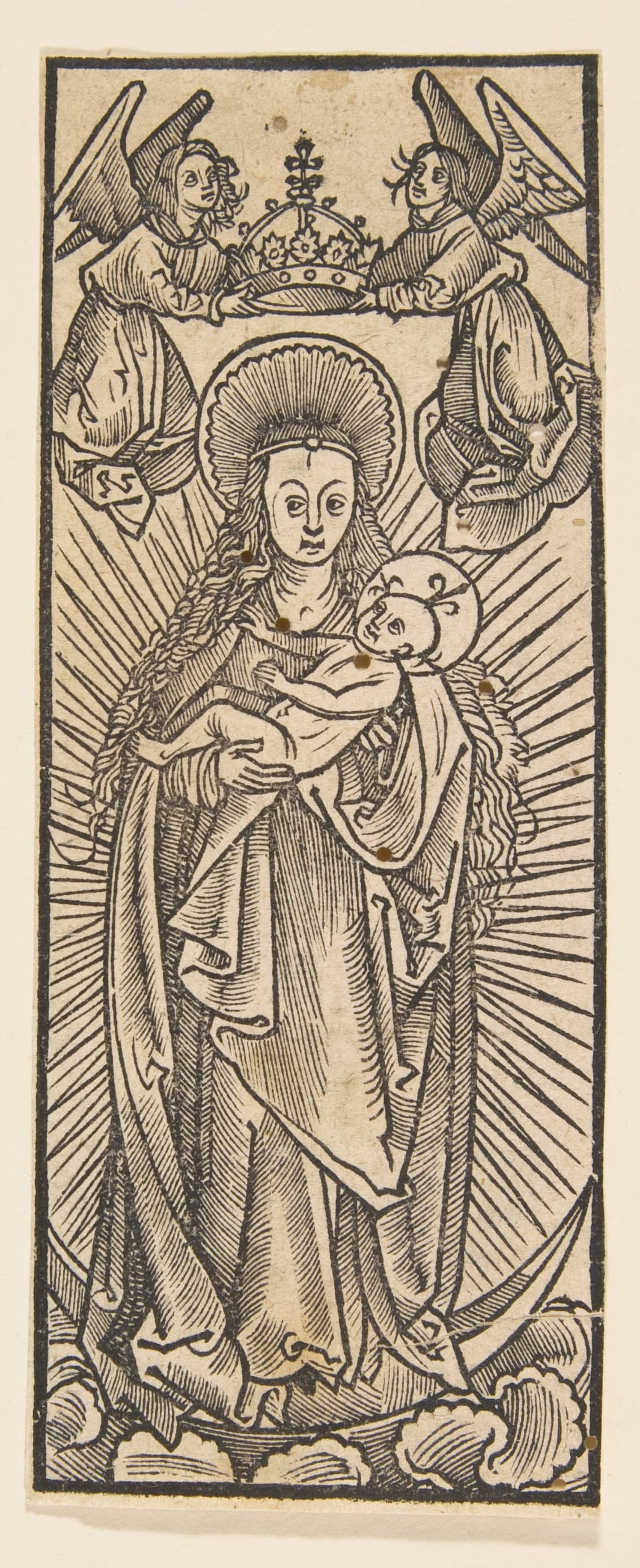 Madonna in Glory Crowned by Angels (Schr. 1111c)