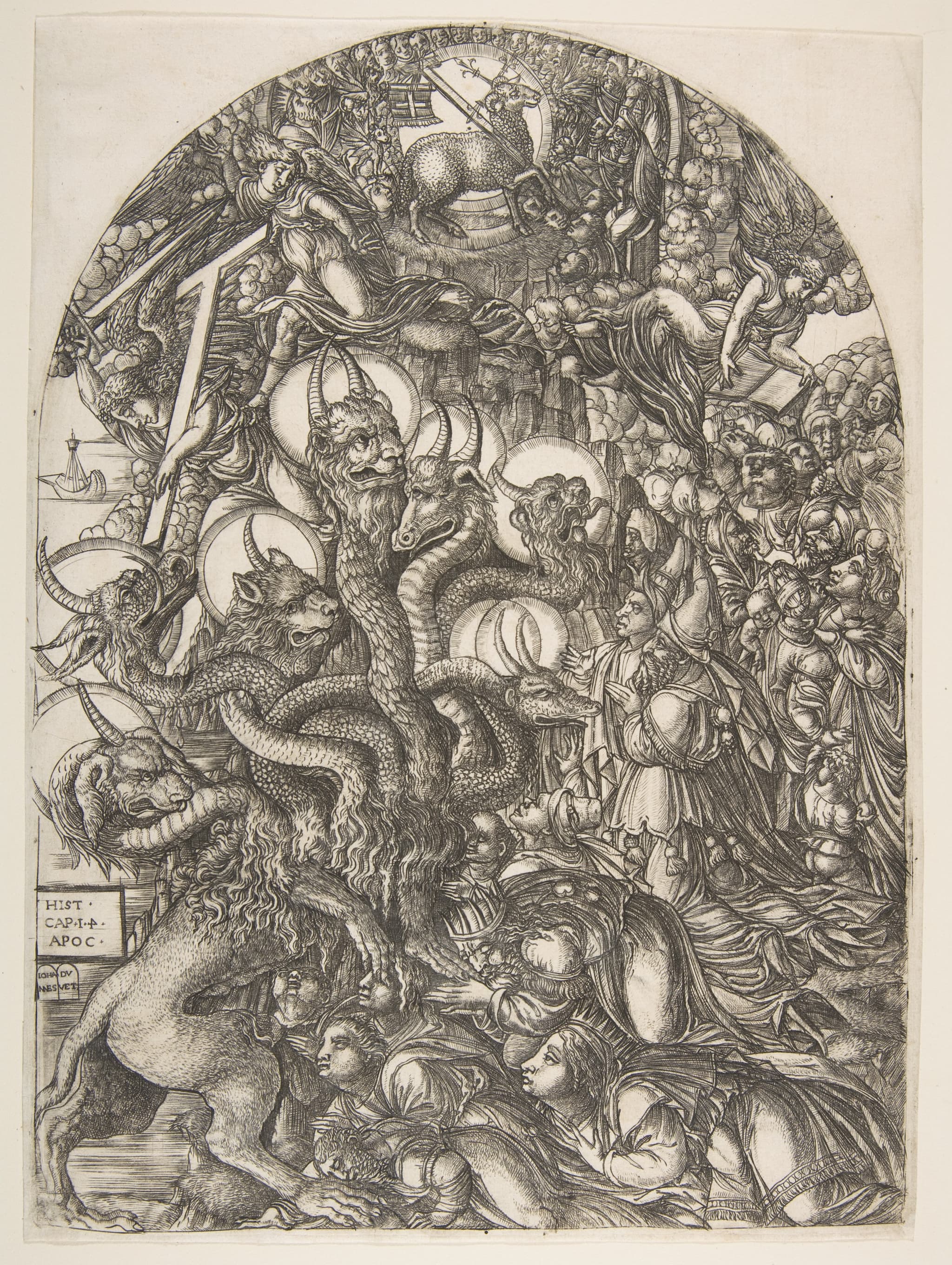 The Beast with Seven Heads and Ten Horns, from the Apocalypse