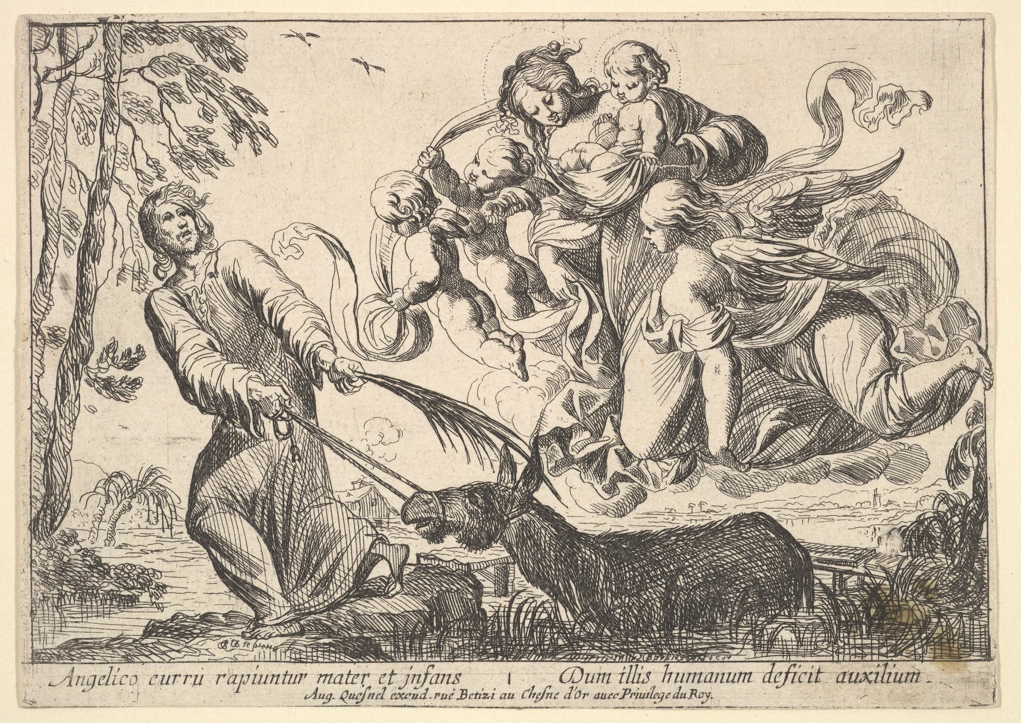Angels Lifting Virgin and Child, from "Episodes from the New Testament"