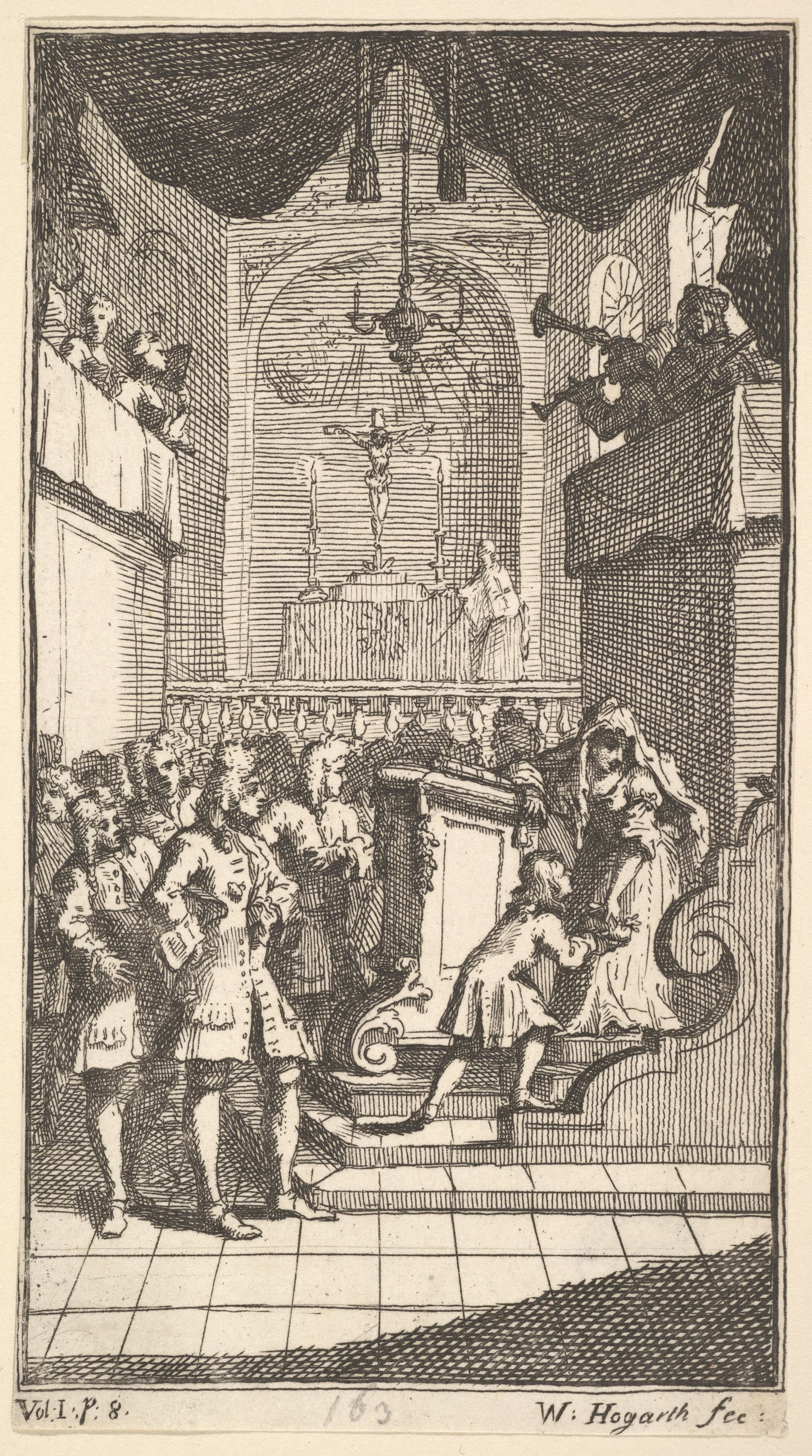 The New Metamorphosis, Plate 2: Fantasio at Church
