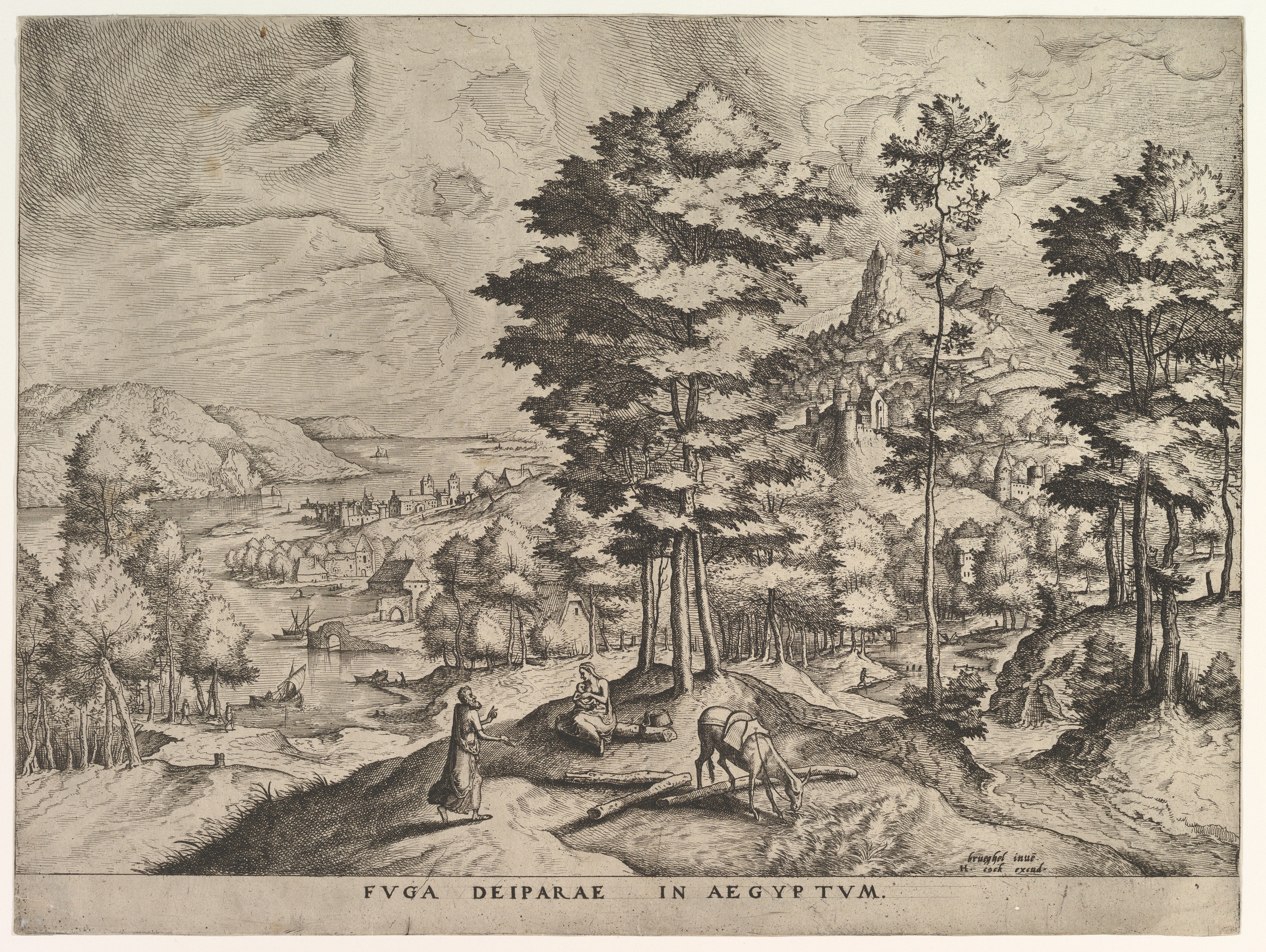 Flight into Egypt (Fuga deiparae in Aegyptum), from "The Large Landscapes"