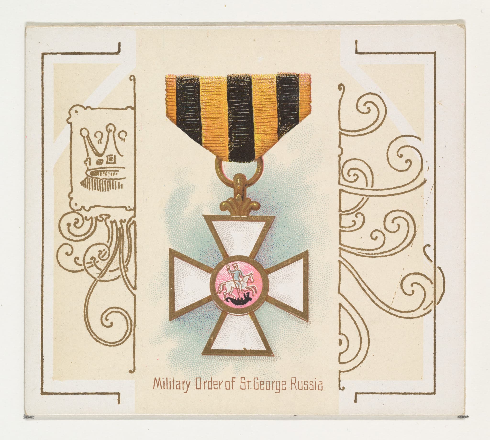 Military Order of Saint George, Russia, from the World's Decorations series (N44) for Allen & Ginter Cigarettes