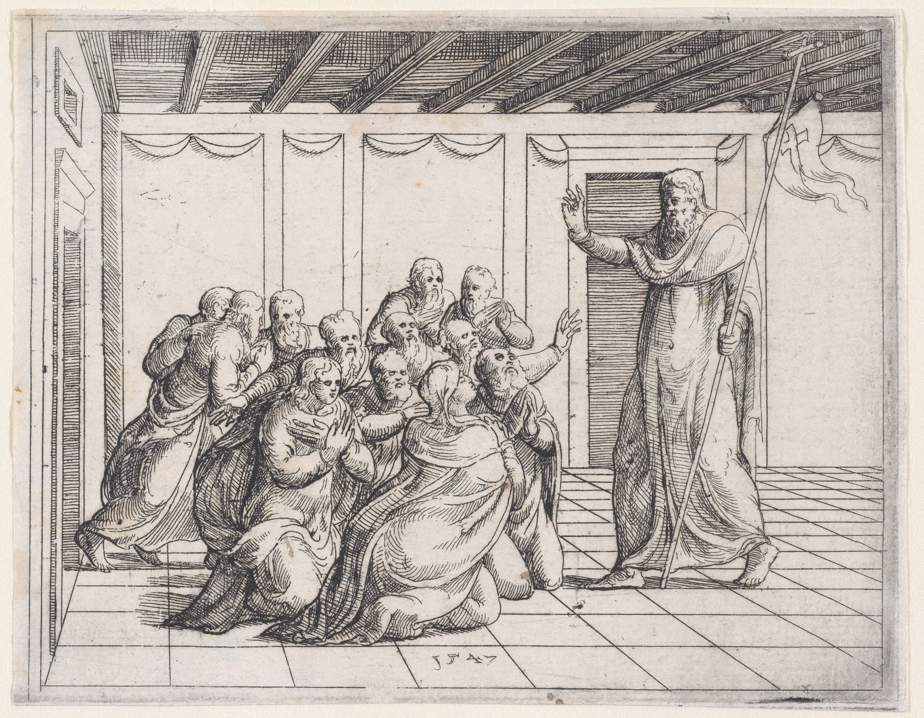 Risen Christ Appearing to the Disciples, from Old and New Testaments