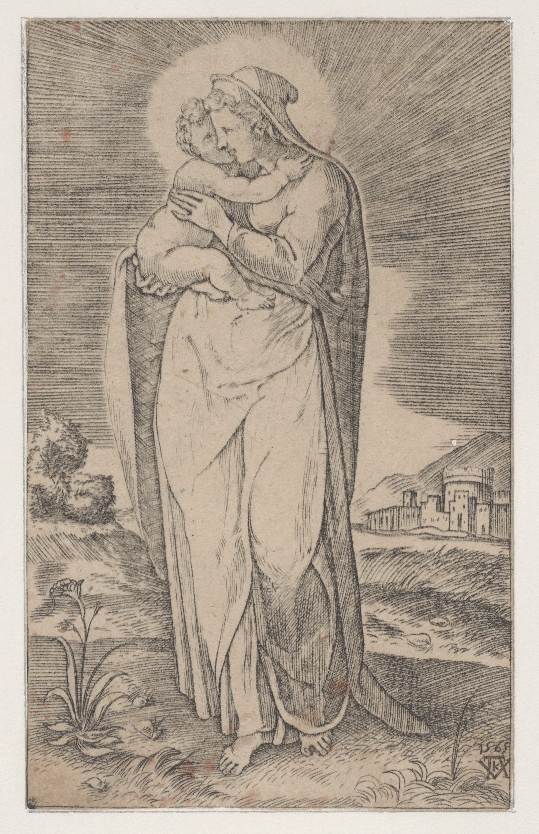 Virgin and Child (La Sainte Vierge debout embrassant l'enfant Jesus)