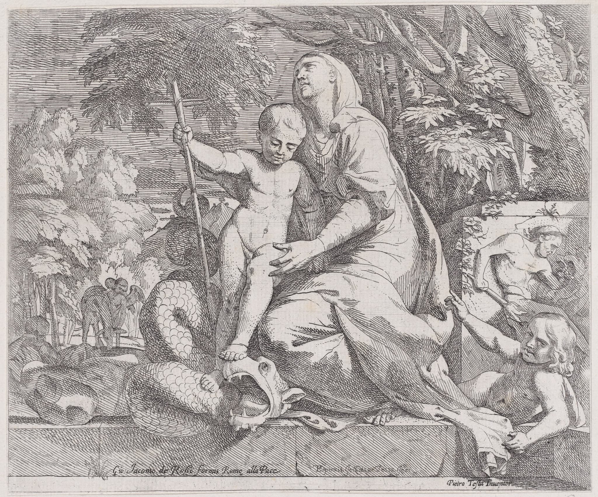 An allegory of the rest on the flight into egypt
