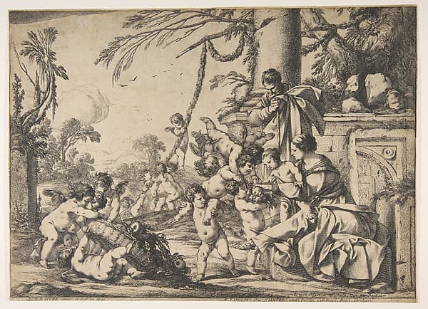 The Virgin and Christ Child Served by Angels