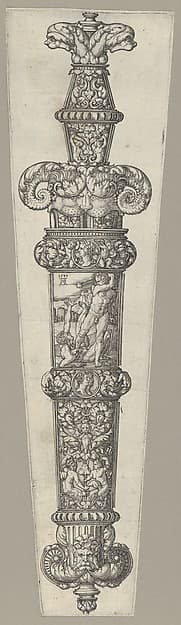 Design for a Dagger Sheath, with Cain and Abel