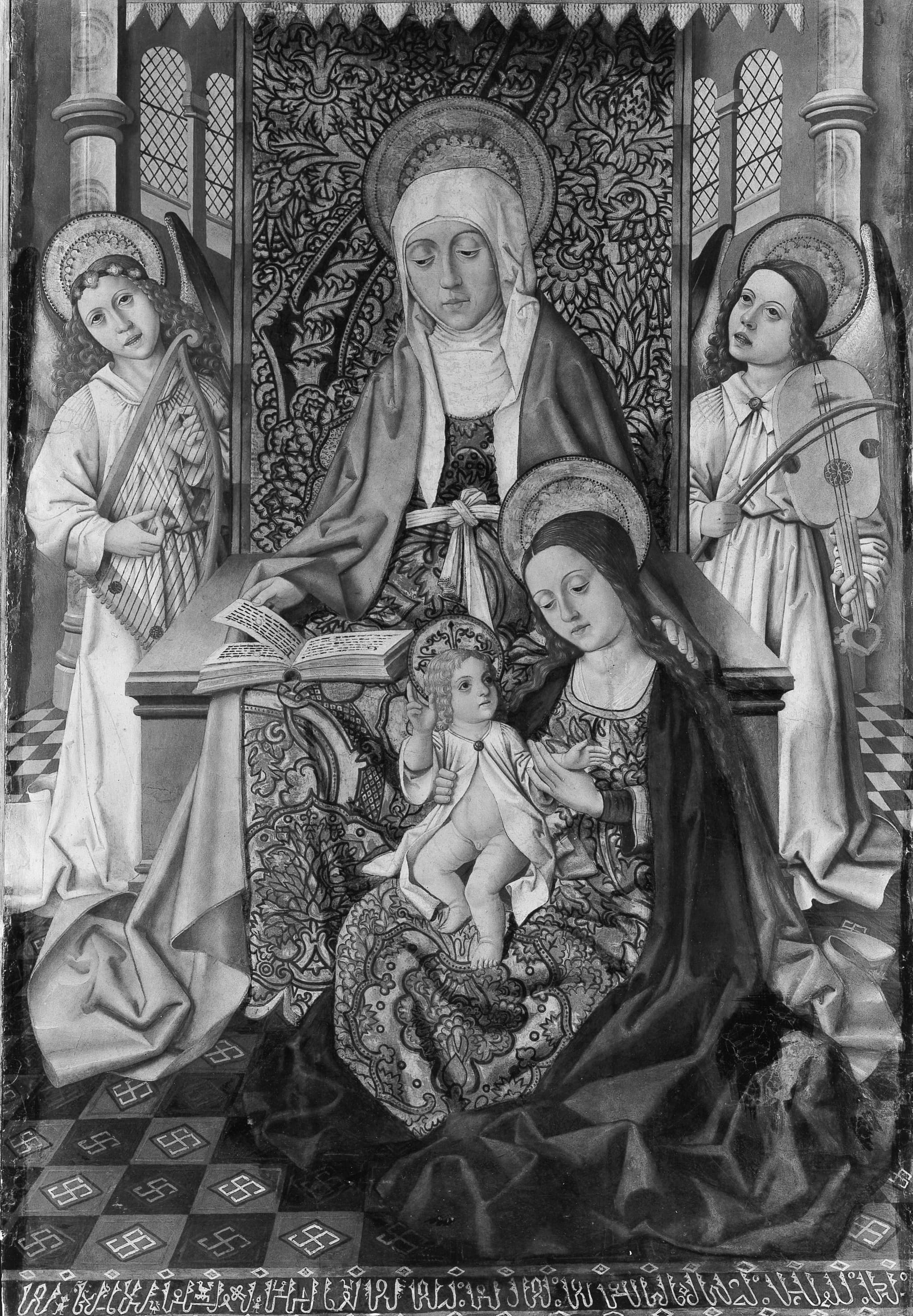 Saint Anne Enthroned with the Virgin and Child