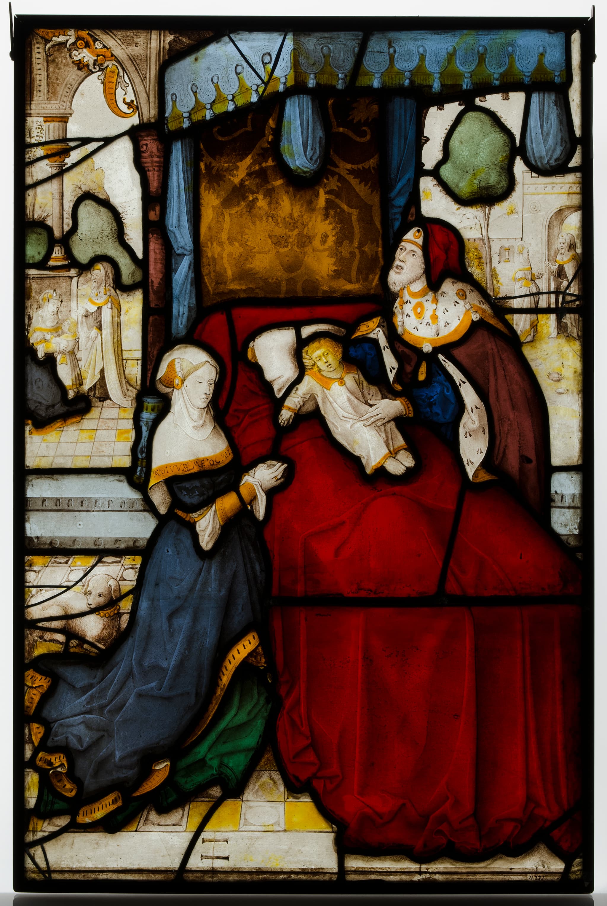 Glass Panel of Elijah and the Widow's Son