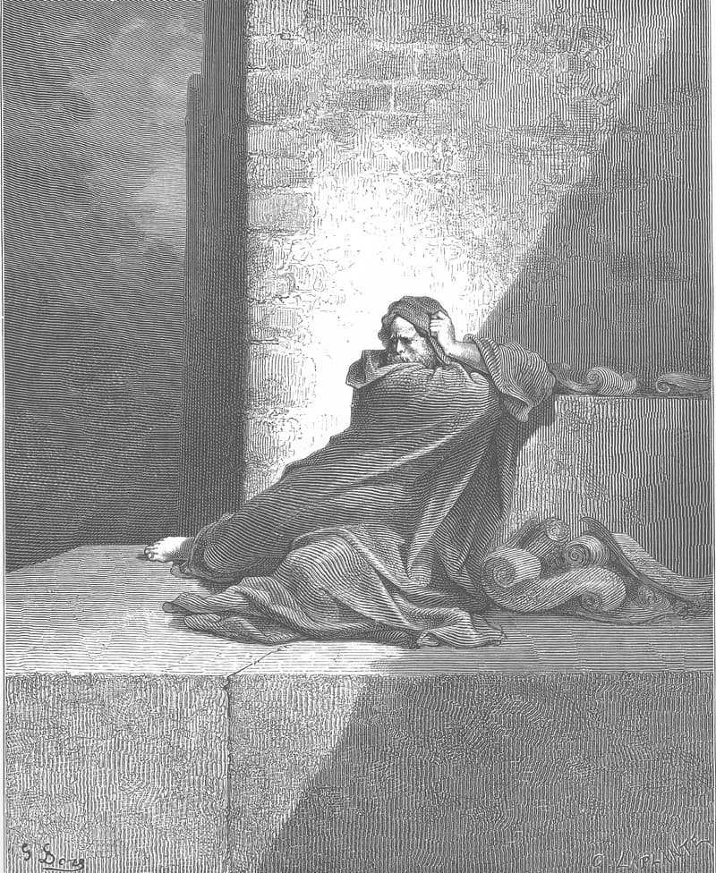 Baruch by Gustave Doré depicting Baruch 1:1