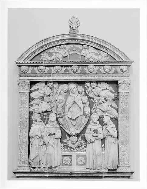 The Assumption of the Virgin by Andrea della Robbia depicting Luke 1