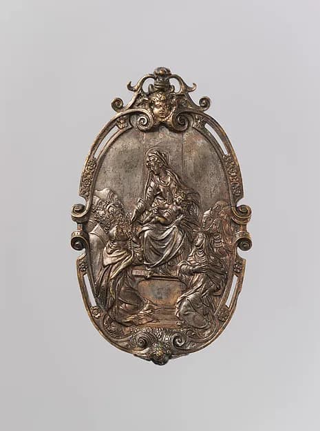 The Institution of the Rosary by Jacopo Sansovino (Jacopo Tatti) depicting Luke 1