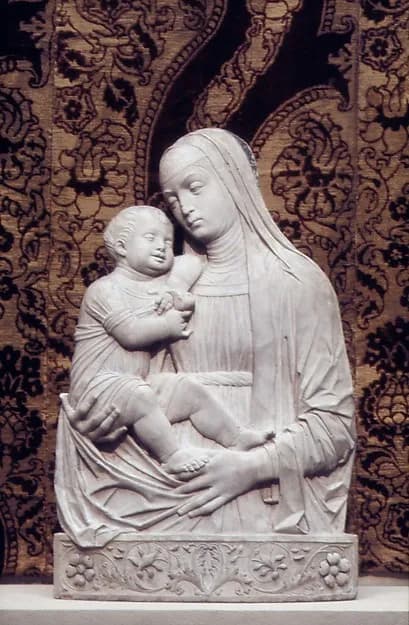 Madonna and Child by Pietro Lombardo (or Pietro di Martino da Carona) depicting Luke 2