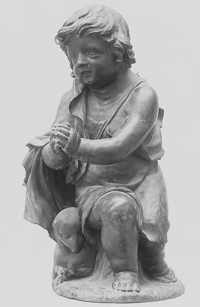 Saint John the Baptist as a child by Anonymous depicting Matthew 3