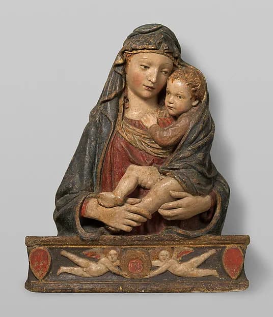 Madonna and Child by Lorenzo Ghiberti depicting Luke 2