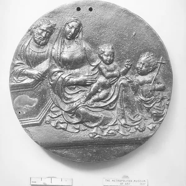Holy Family with St. John by Anonymous depicting Matthew 3