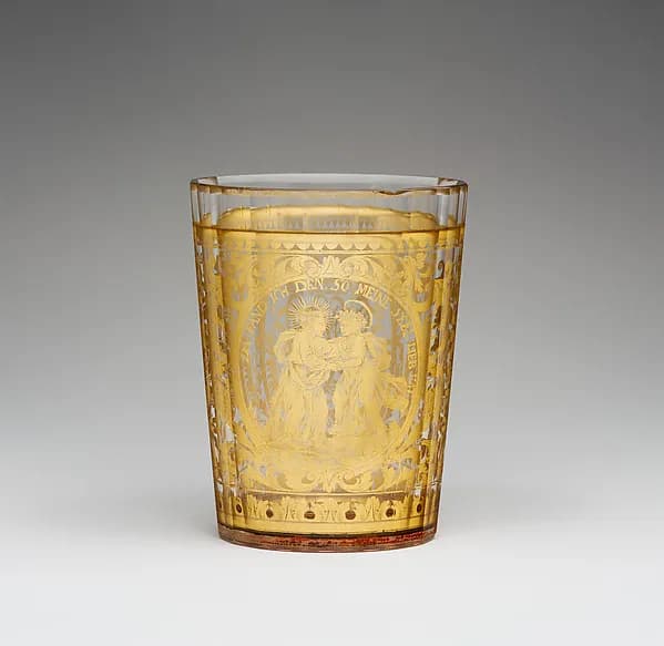 Beaker by Anonymous depicting John 1