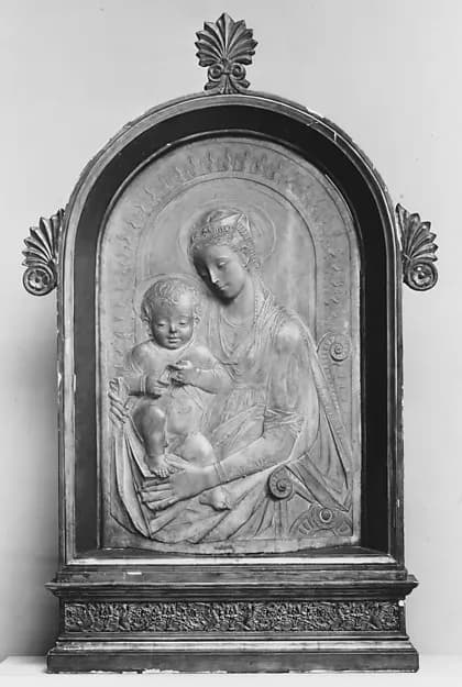 Virgin and Child by Mino da Fiesole (Mino di Giovanni) depicting Luke 2