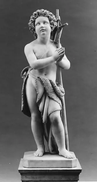 The Young St. John the Baptist by Luigi Bienaimé depicting Matthew 3