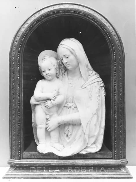 Madonna and Child by Giovanni della Robbia depicting Luke 2
