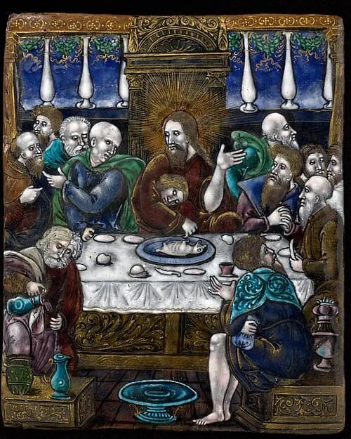 The Last Supper by Alfred André depicting Matthew 26