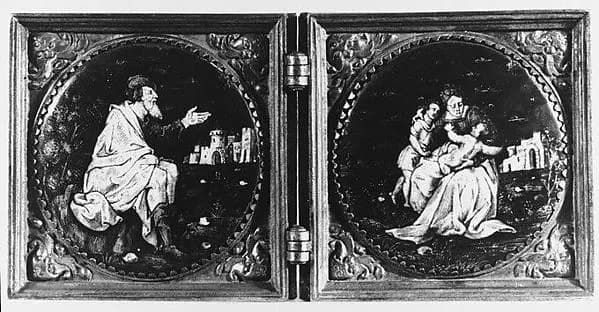 The Holy Family by Anonymous depicting Matthew 3