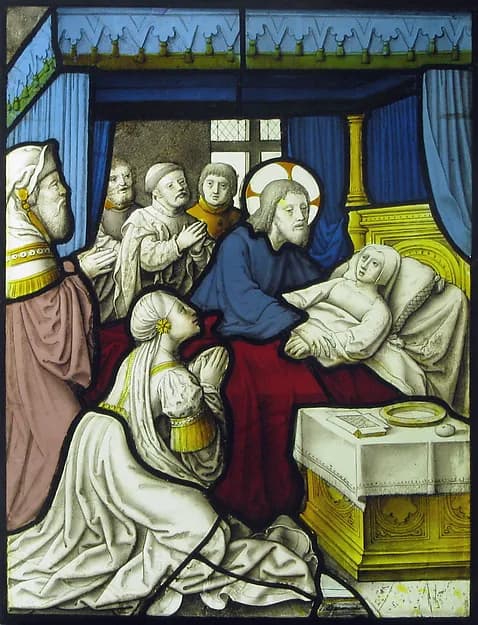 The Healing of Jairus' Daughter by Anonymous depicting John 1