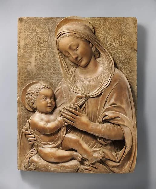 Madonna and Child by Benedetto da Maiano depicting Luke 2