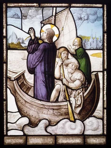 Christ Stilling the Tempest (one of a set of 12 scenes from The Life of Christ) by Jan Rombouts depicting John 1