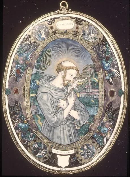 St. Francis by Anonymous depicting Matthew 5