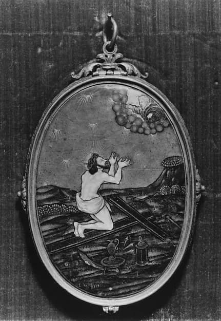 God the Father Appearing to Christ by Jean Limosin depicting John 1