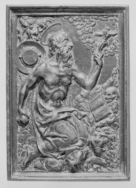 St. Jerome in the Wilderness by Anonymous depicting Romans 8