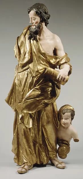 Saint Matthew by Johann Georg Libigo depicting Matthew 1