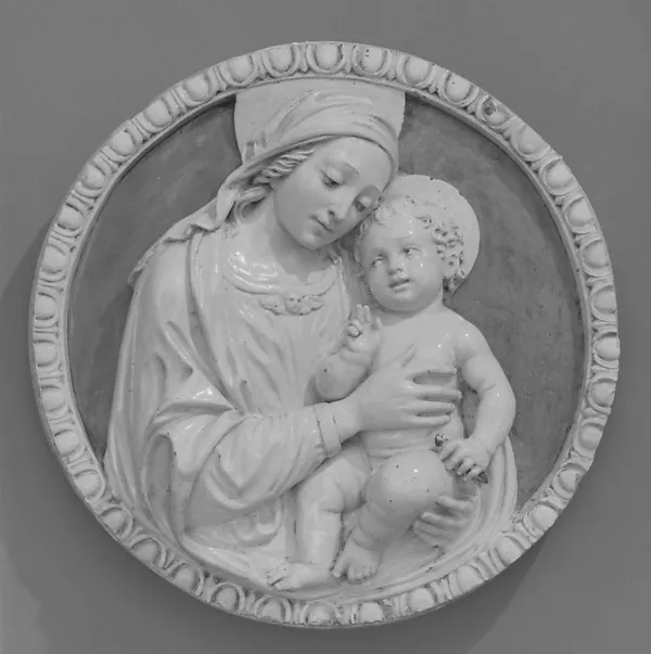 Madonna and Child by Benedetto Buglioni depicting Luke 2