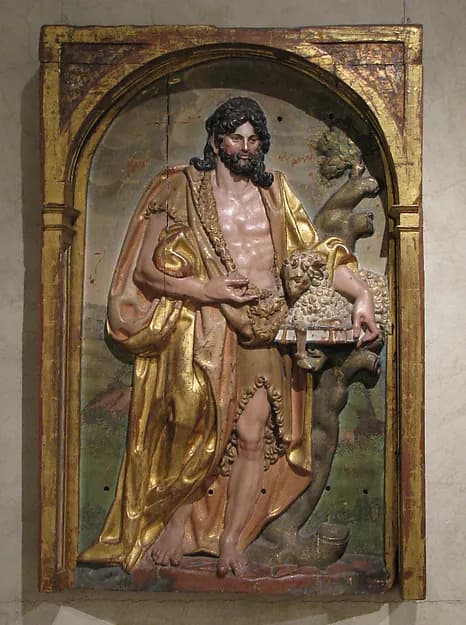 Saint John the Baptist by Juan de Ancheta depicting Matthew 3