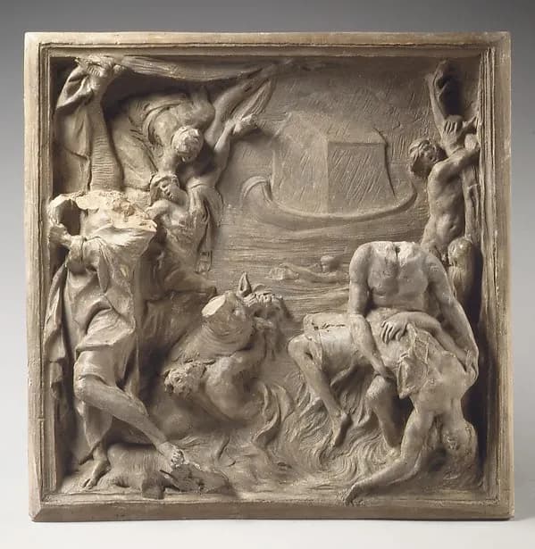 The Flood by Michel Anguier depicting Genesis 7