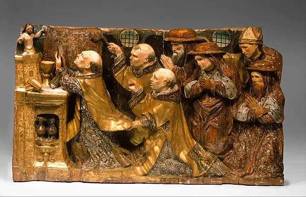 The Mass of St. Gregory by Anonymous depicting John 1
