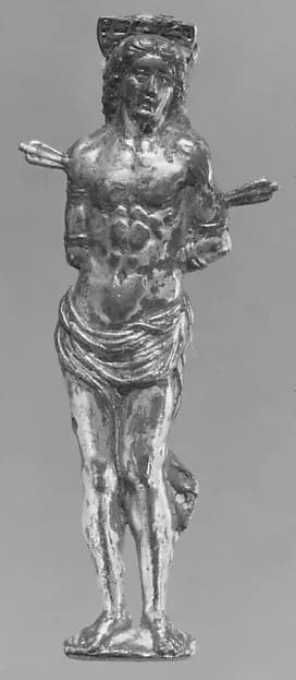 Saint Sebastian by Anonymous depicting Romans 8