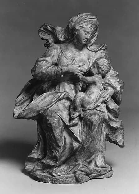 Virgin and Child by Giovanni Giuliani depicting Luke 2