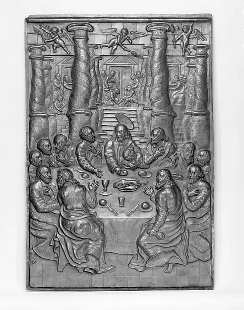 The Last Supper by Livio Agresti da Forlì depicting Matthew 26