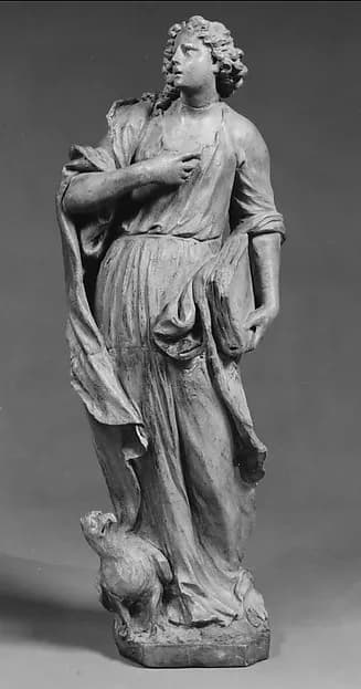 Saint John by Anonymous depicting Revelation 1
