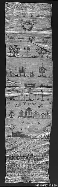 Sampler by Anonymous depicting Matthew 27