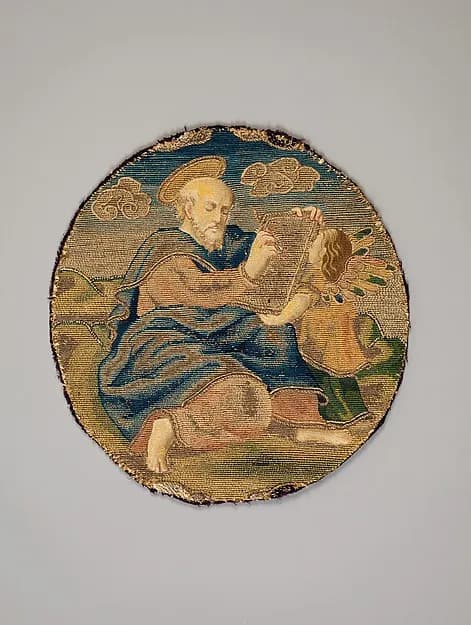 Saint Matthew (one of four) by Anonymous depicting Matthew 1