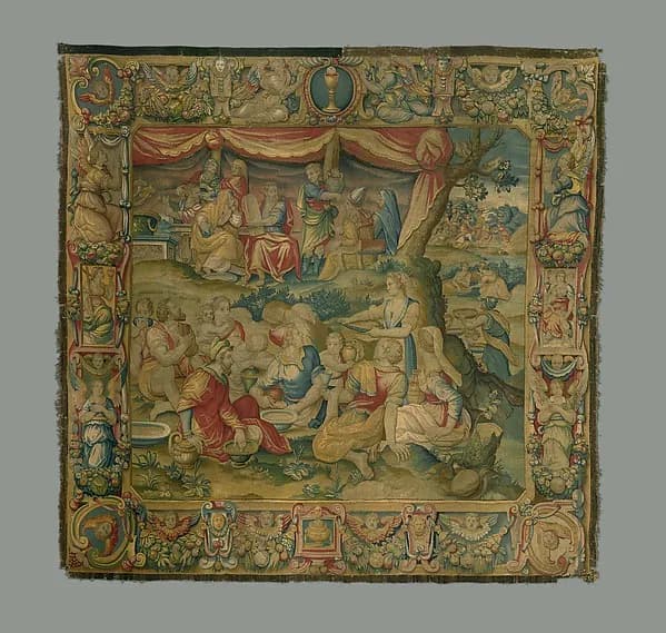 The Gathering of Manna by Alessandro Allori depicting Numbers 11
