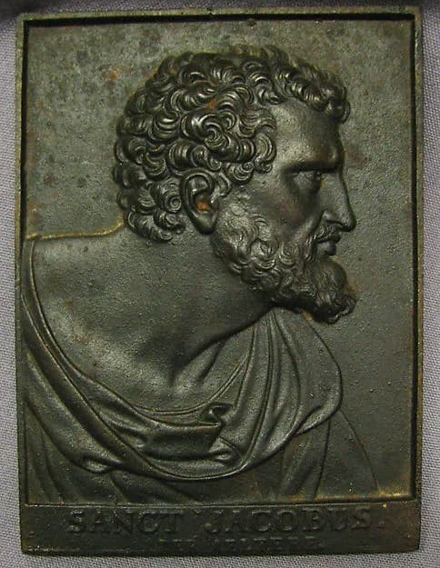Head described as that of Saint James the Elder by Georg Wilhelm Vestner depicting James 1